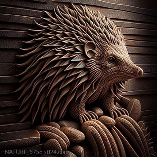 Nature and animals (st porcupine 2, NATURE_5758) 3D models for cnc